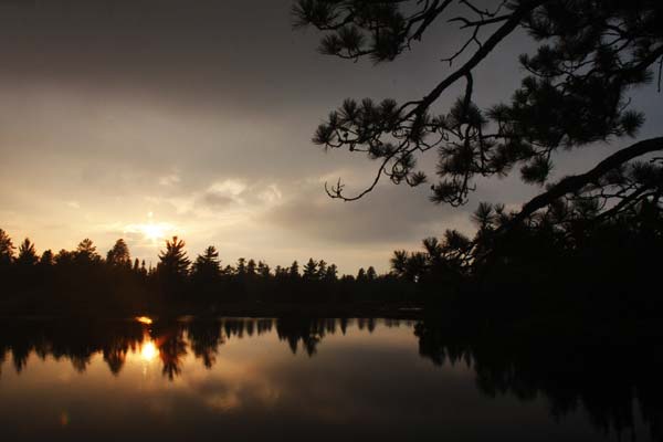 Lake Three sunset 1