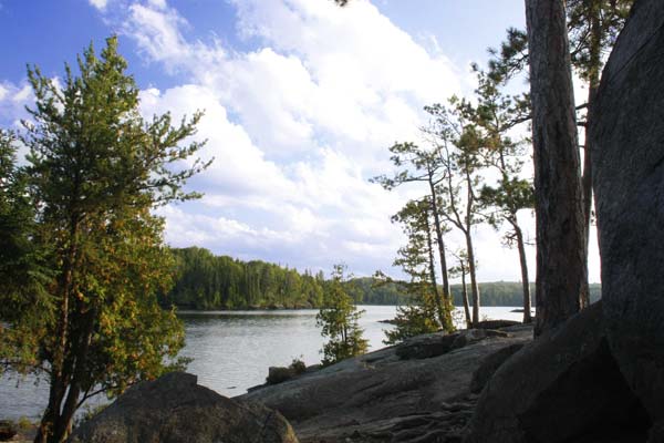 Lake Three campsite view