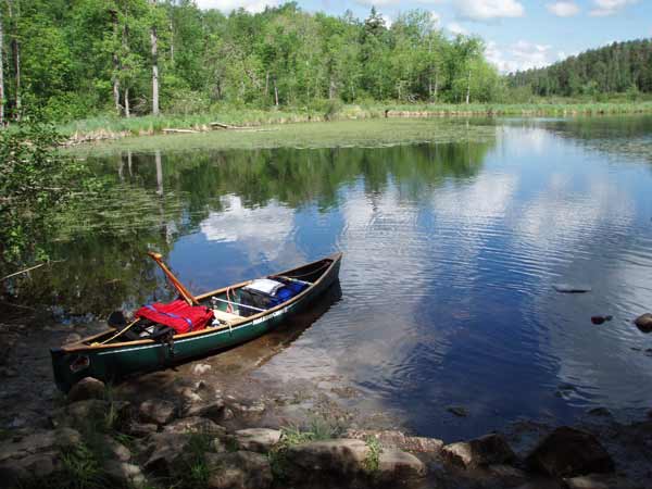 Heading out after the first portage