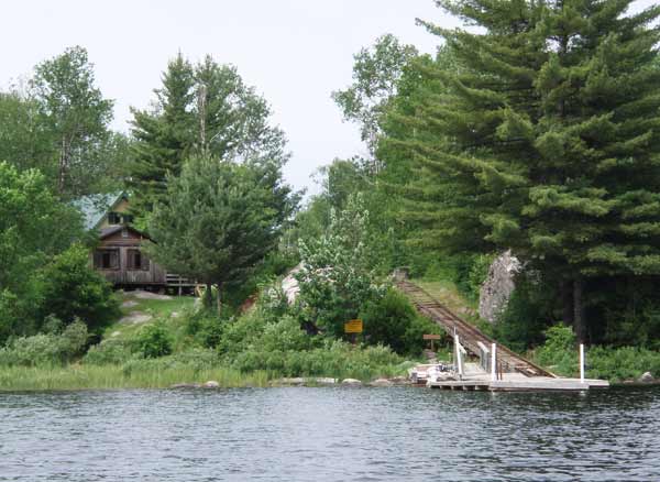 Loon River rail portage