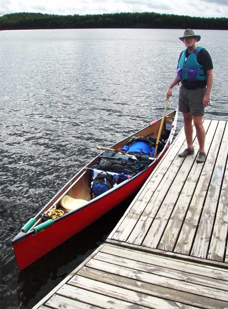 Putting in at Snowbank Lake