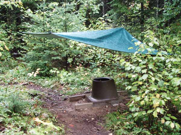 Latrine tarp